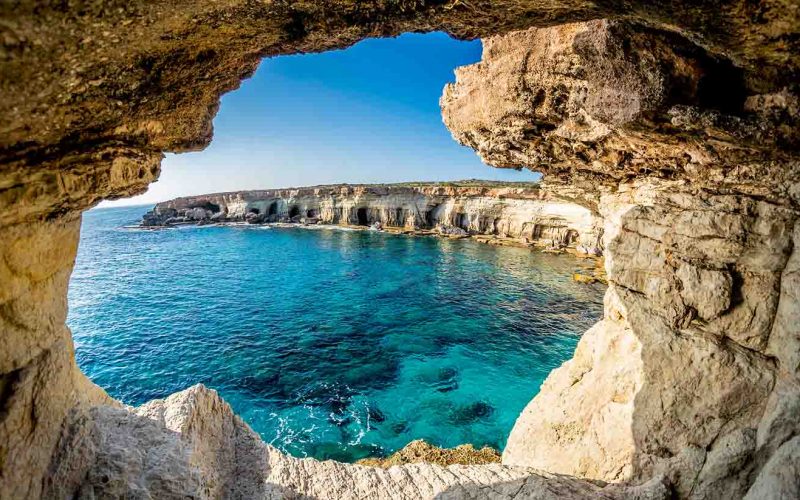 Sea Caves near Ayia Napa, Cyprus.